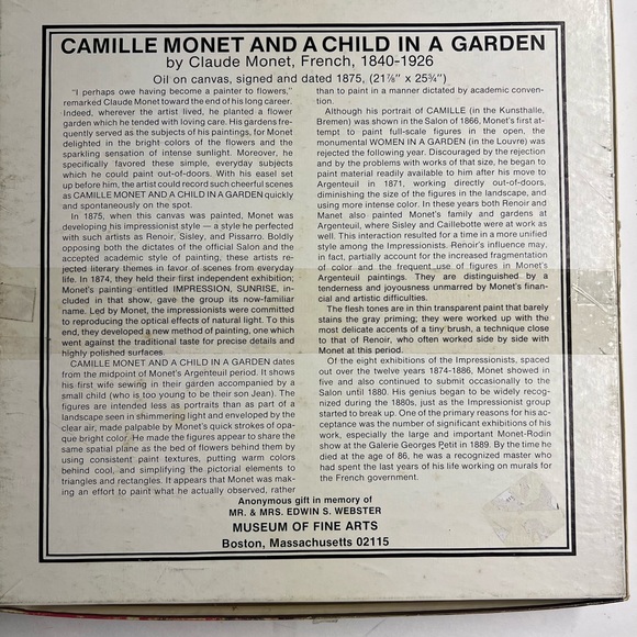 Rare puzzle. CLAUDE MONET 500 pieces - Picture 2 of 5